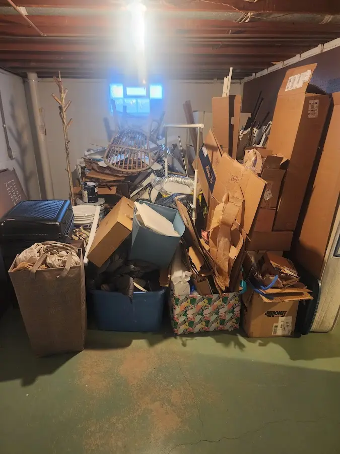 Roll-off dumpster container at job site for Construction Dumpster Rental in Waterford